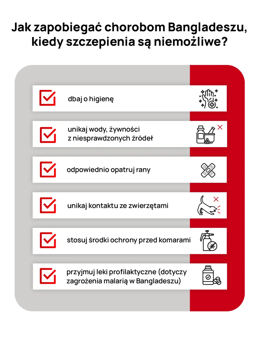 Zasady profilaktyki chorób w Bangladeszu