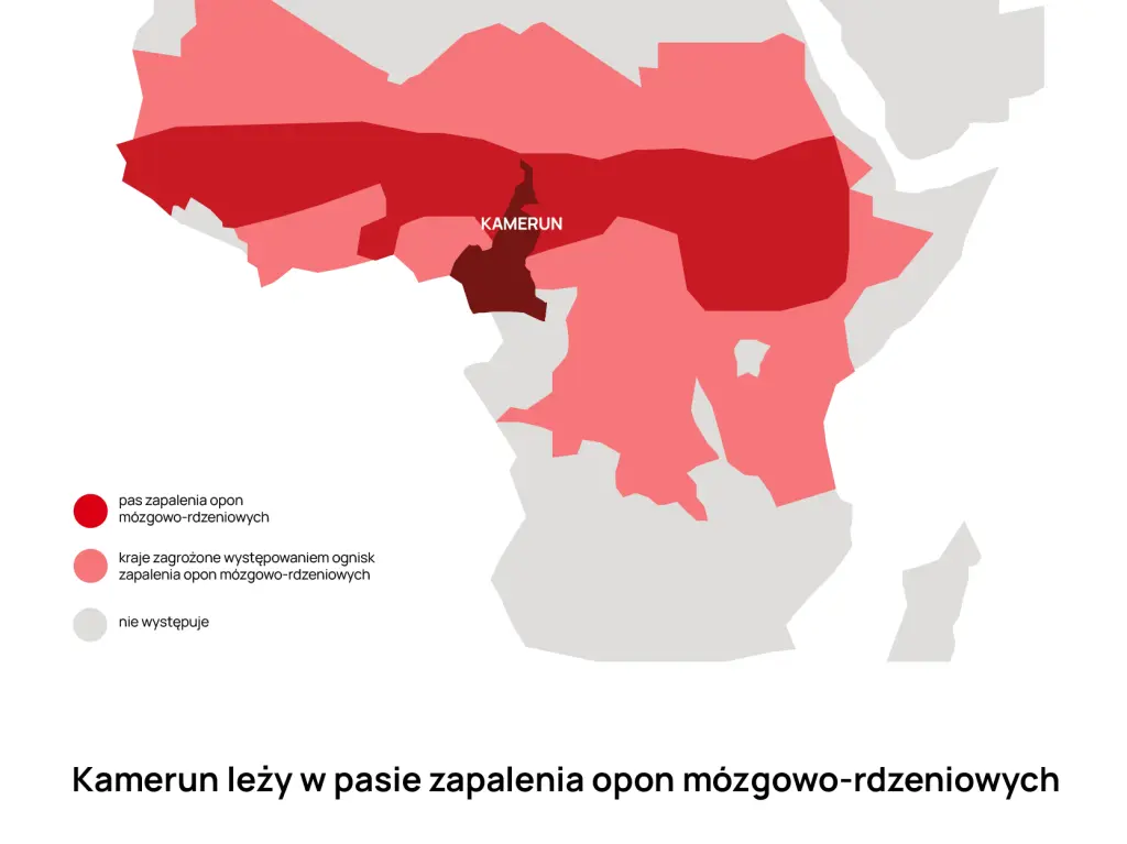 Pas zapalenia opon mózgowo-rdzeniowych a Kamerun
