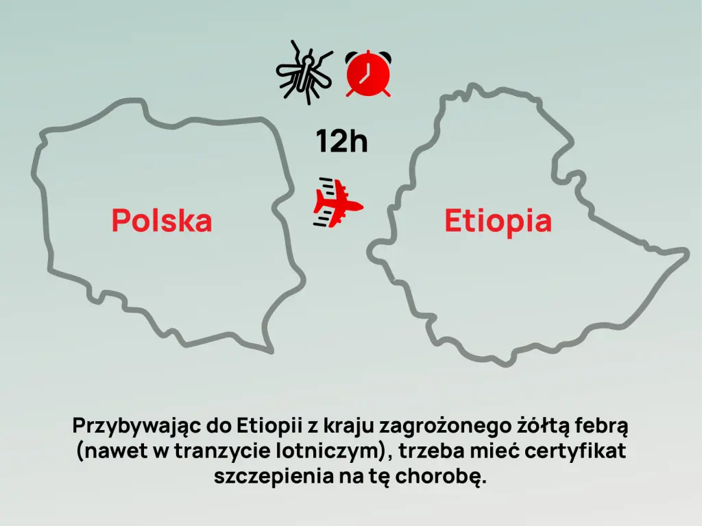 Kogo obowiązuje szczepienie na żółtą febrę do Etiopii
